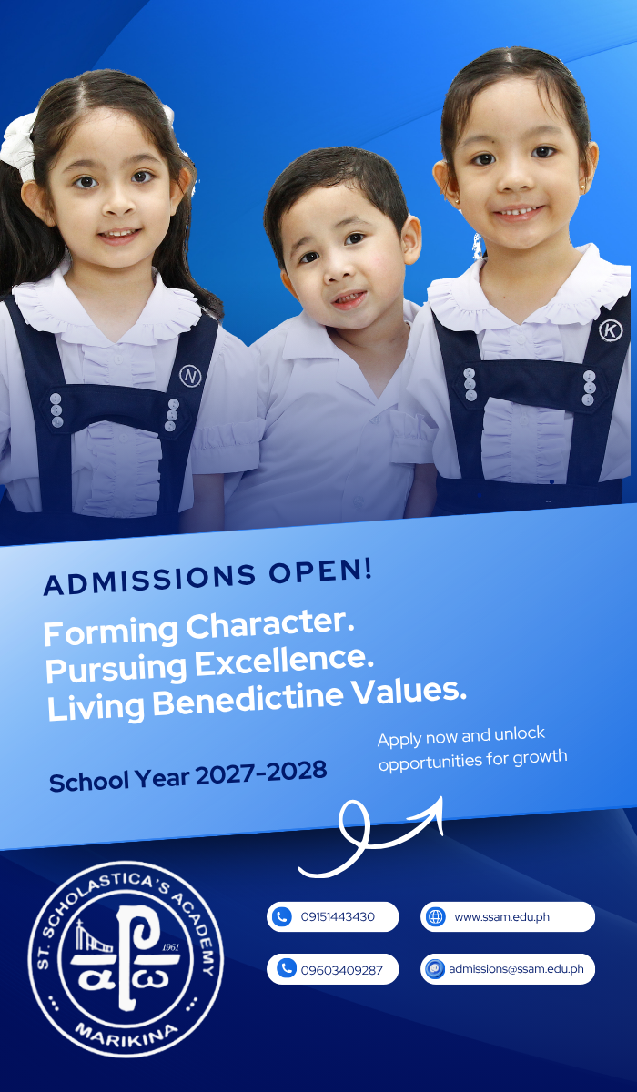 ST. SCHOLASTICA'S ACADEMY OF MARIKINA, INC. Admission Poster